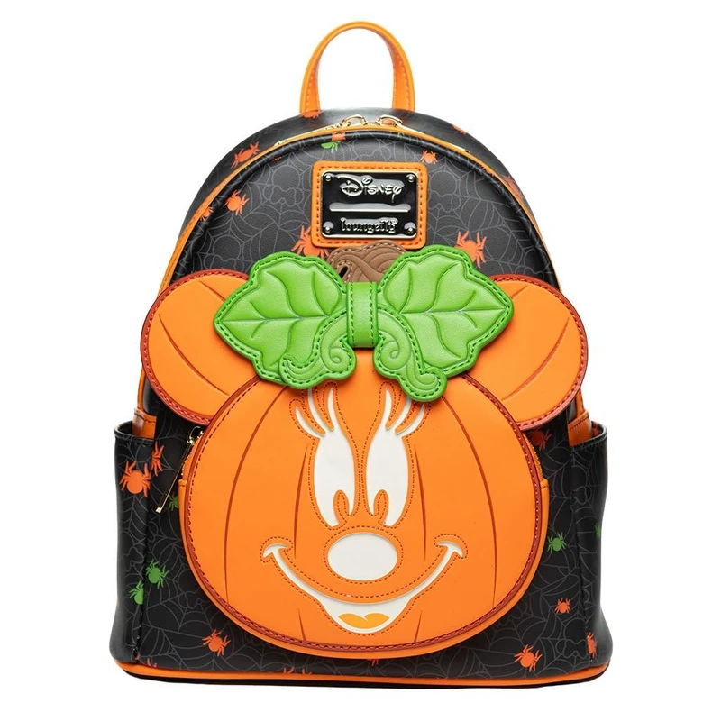 Loungefly Disney Glow in the Dark Pumpkin Minnie Mouse Women's Backpack, Multicoloured, One Size, Wdbk3353
