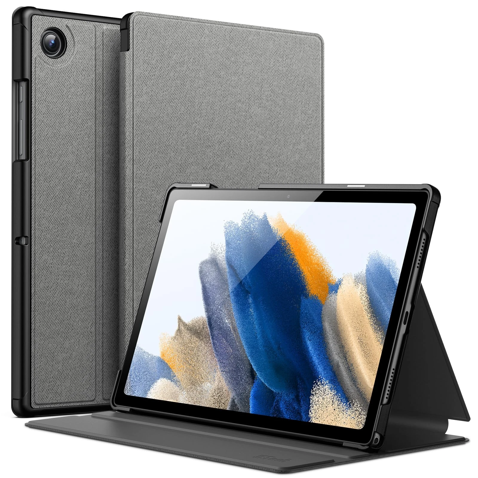 JETech Case for Samsung Galaxy Tab A8 10.5-Inch 2021 (SM-X200/X205/X207), Slim Folio Stand Protective Tablet Cover, Multi-Angle Viewing, Auto Wake/Sleep (Grey)