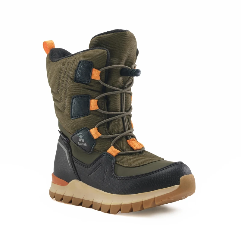 Kamik Bouncer2 Boys' Winter Boots, olive, 2.5 UK Child