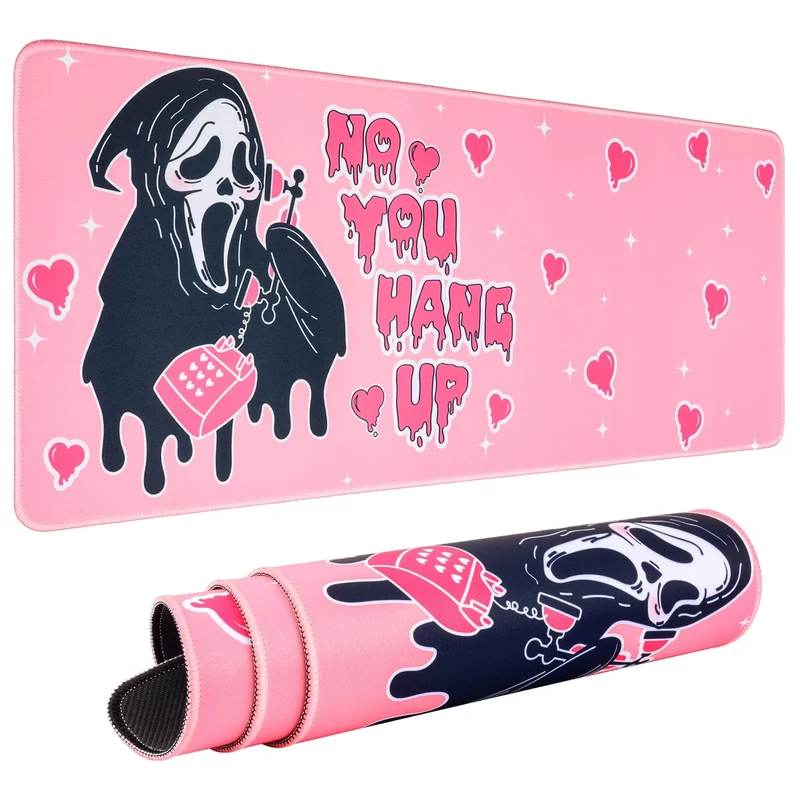 JINJIASC Mouse Mat Large Gaming Mouse Pad 800x300 Desk Mat for Office Desk Pad, Anti-Skid Rubber Base, Soft, Comfortable and Durable (Pink)