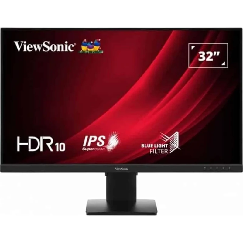 ViewSonic VG3209-4K, 32 inch 4K UHD (3840 x 2160) IPS 60Hz Ergonomic Monitor with HDR10, HDMI and DisplayPort inputs, Eye ProTech, 2Watts dual speakers