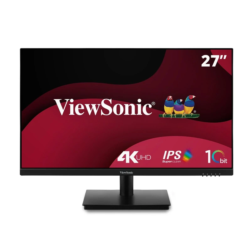 ViewSonic VA2762-4K 27" IPS Monitor 4K, HDMI x2, DisplayPort, Anti-glare, VESA compatible, 10-bit, HDR10, Ergonomic, Eye ProTech