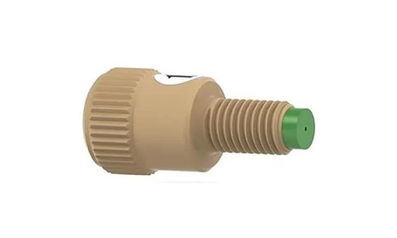 Idex Inline Check Valve, Outlet, 3 psi, 0.02" ID, 1/4-28 (M) to 1/4-28 (F) Flat Bottom, 1/EA