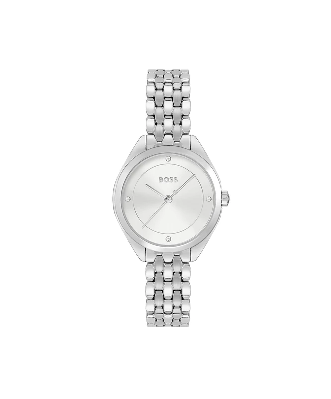 BOSS Analogue Quartz Watch for Women MAE Collection with Silver Stainless Steel Bracelet - 1502722