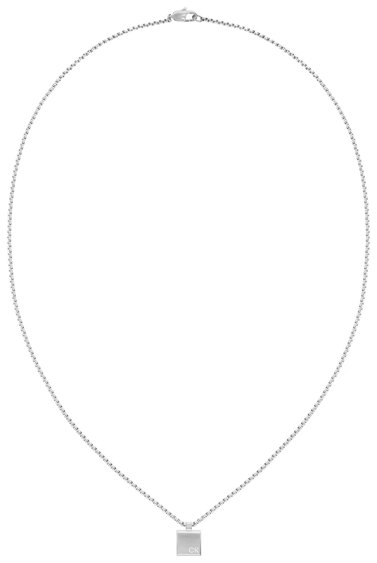 Calvin Klein Men's MINIMALISTIC SQUARES Collection Pendant Necklace in Stainless Steel - 35000486