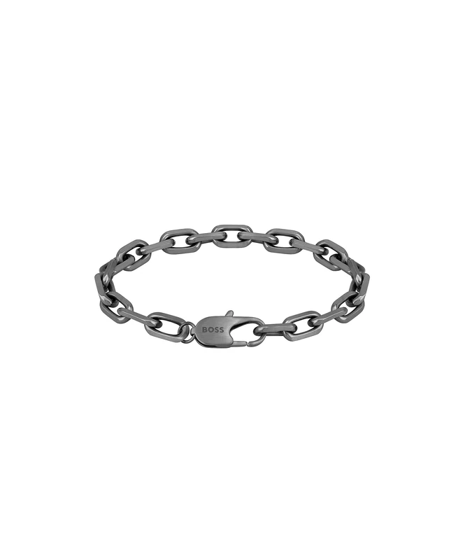 BOSS Jewelry Men's KANE Collection Chain Bracelet with Grey Ion Plating (IP) - 1580502M