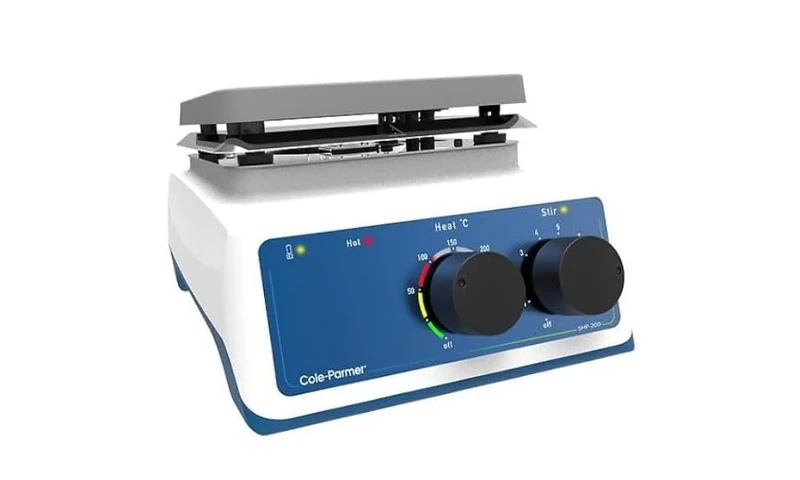 Cole-Parmer SHP-200-S Stuart Undergrad Analog Stirring Hot Plate, 15 x 15 cm, Aluminum, 230 VAC