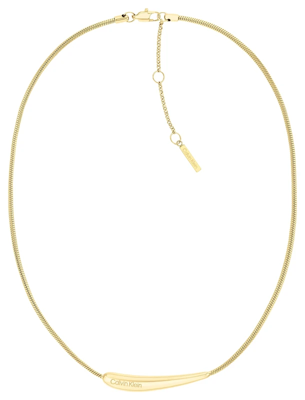 Calvin Klein Women's ELONGATED DROPS Collection Pendant Necklace in Yellow Gold - 35000339