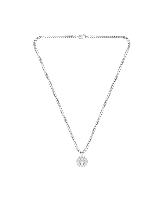 BOSS Jewelry Men's NORTH Collection Pendant Necklace in Stainless Steel - 1580544 - Image 1