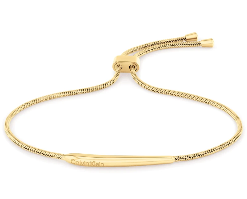 Calvin Klein Women's ELONGATED DROPS Collection Bracelet in Yellow Gold - 35000342