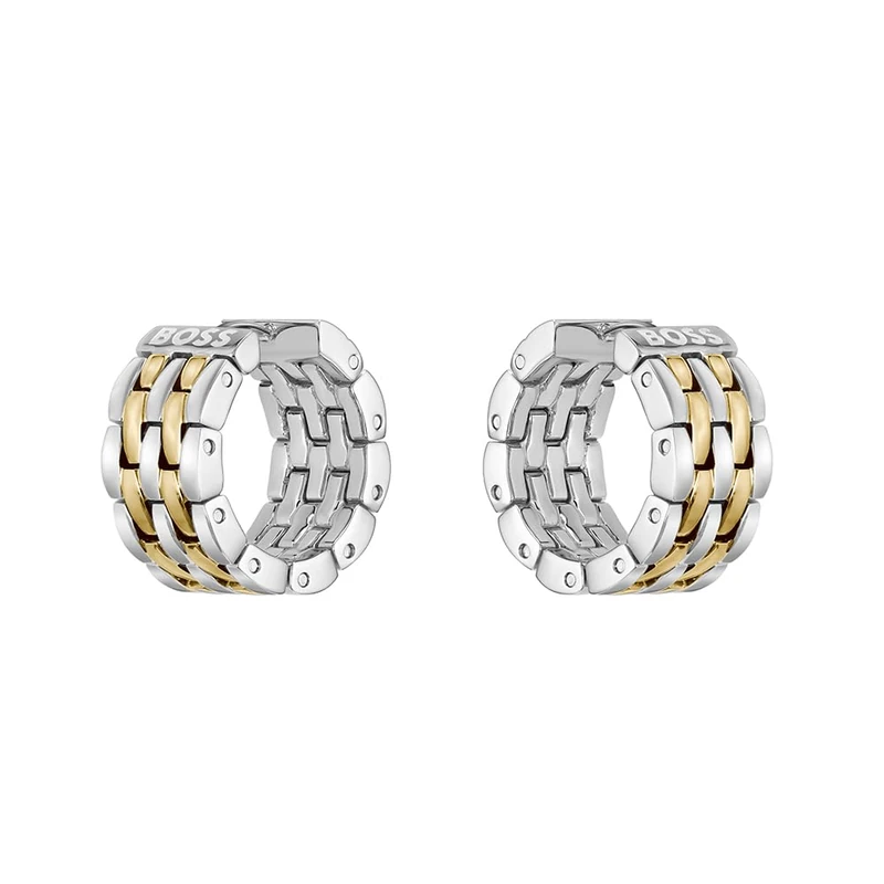 BOSS Jewelry Women's ISLA Collection Hinge Earrings in Two-Tone - 1580531