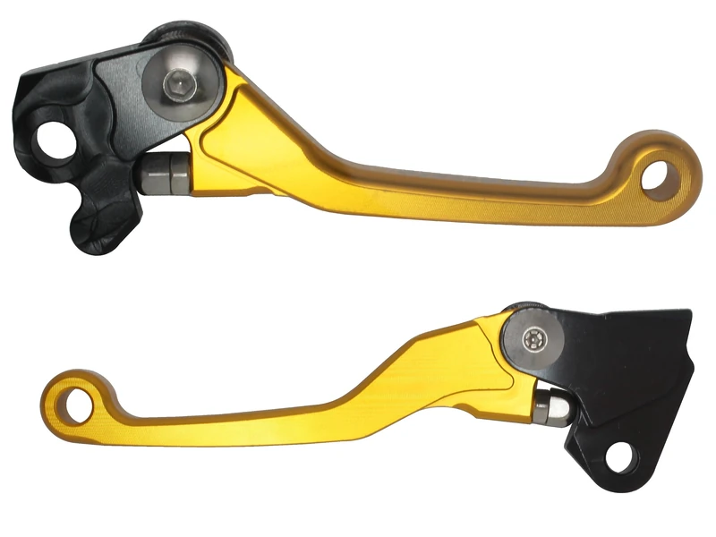 ACCOSSATO Pair of Gold Levers for Yamaha YZ 125/250 from 2001 to 2007 (CC 250)