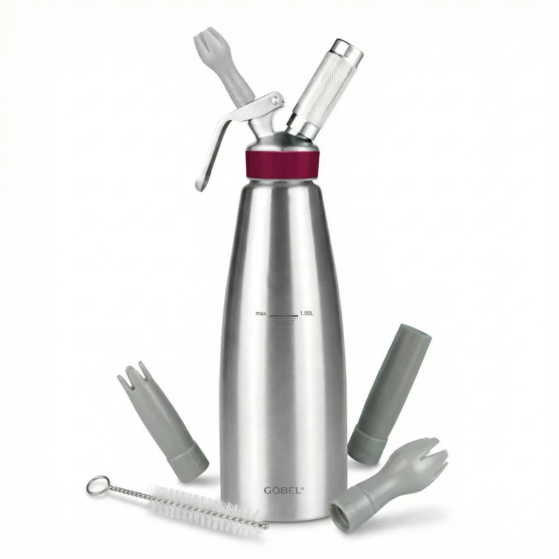Gobel GL338 Kitchen & Pastry Siphon, 18/10 Steel