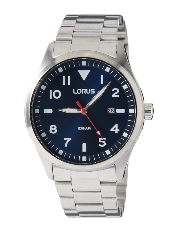 Lorus Men's Analogue Quartz Watch with Metal Strap RH925QX9, Blue