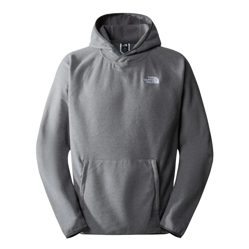 THE NORTH FACE 100 Glacier Hooded Sweatshirt Tnf Medium Grey Heat M
