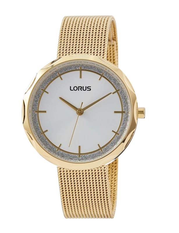 Lorus RG240WX9 Women's Analogue Quartz Watch with Metal Strap, Gold, Bracelet