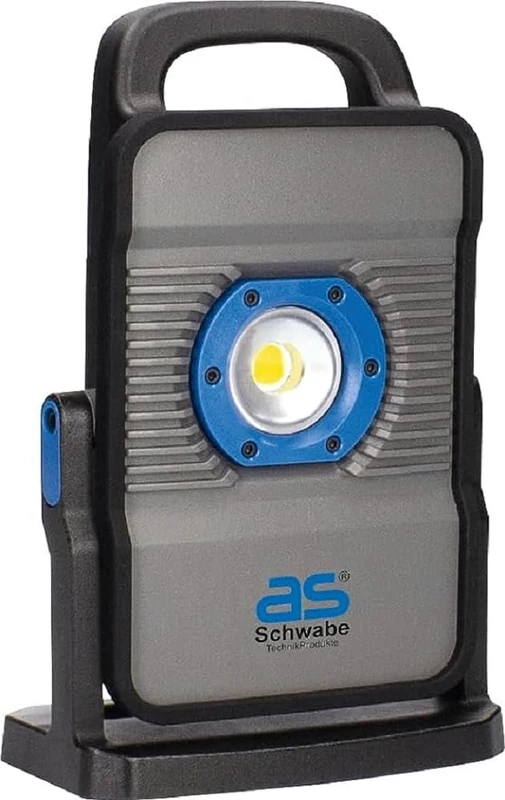 as – Schwabe ACCULINE Multi LED Spotlight 20 W, 2600 Lumen – with Adapter for Batteries from Various Manufacturers (14.4 V/18 V) – Robust Construction Spotlight – Power Bank Function – 4 Light Levels