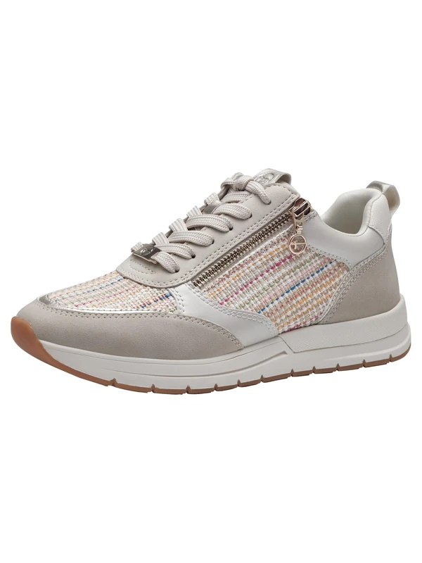 Tamaris Women' 1-23732-41 Sneaker, Beige Comb, 4 UK