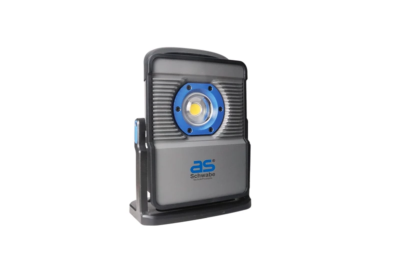 as - Schwabe Acculine 46358 Multi Spotlight with Adaptor for Batteries from Various Manufacturers, Robust Aluminium Housing, Impact Resistance IK08, IP44,
