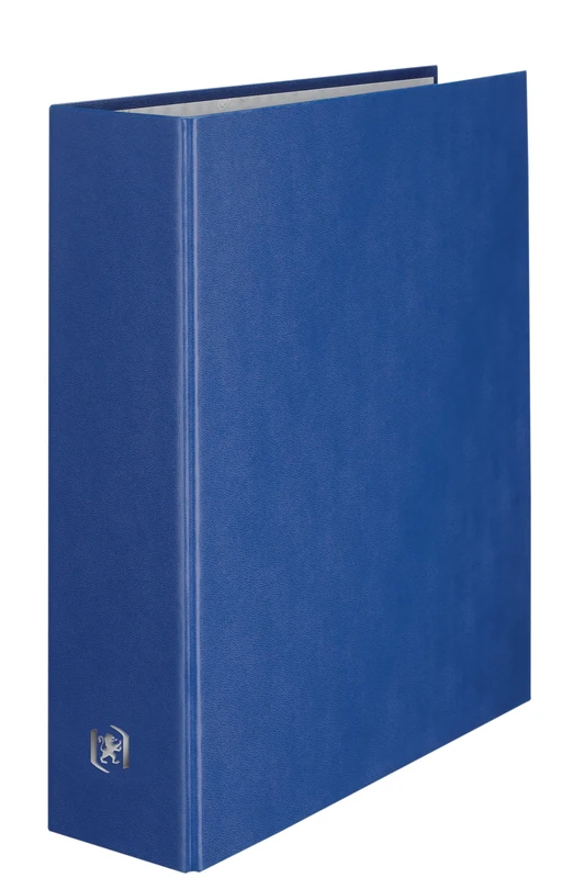 OXFORD Pack of 10 Balacron Folder A4XL 80 mm Spine 4 D-Rings Covered Card Cover PVC Navy Blue