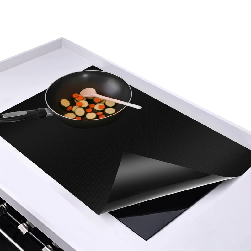 Large Induction Protective Mat, Silicone Induction Hob Protective Mat, Magnetic Hob Scratch Protection for Induction Hob, Multifunctional Silicone Mats, Non-Slip Induction Mat (54 x 90 cm)