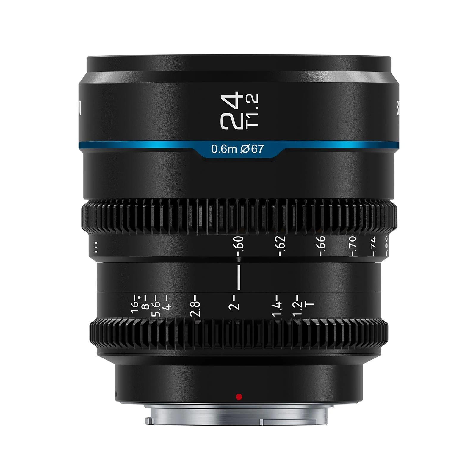 SIRUI Night Walker 24mm Manual Focus Cine Lens, T1.2 Large Aperture S35 Frame Prime Lens for RF Mount Cameras, For RED Komodo, R7, R10, C70, R50 (MS24R-B, RF Mount, Black)