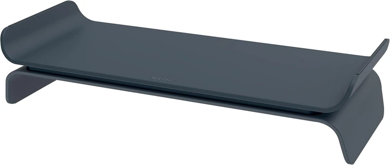 Leitz Ergo Adjustable Monitor Stand, Monitor Riser with Two Height Settings, Velvet Grey, 65040089 - Image 1