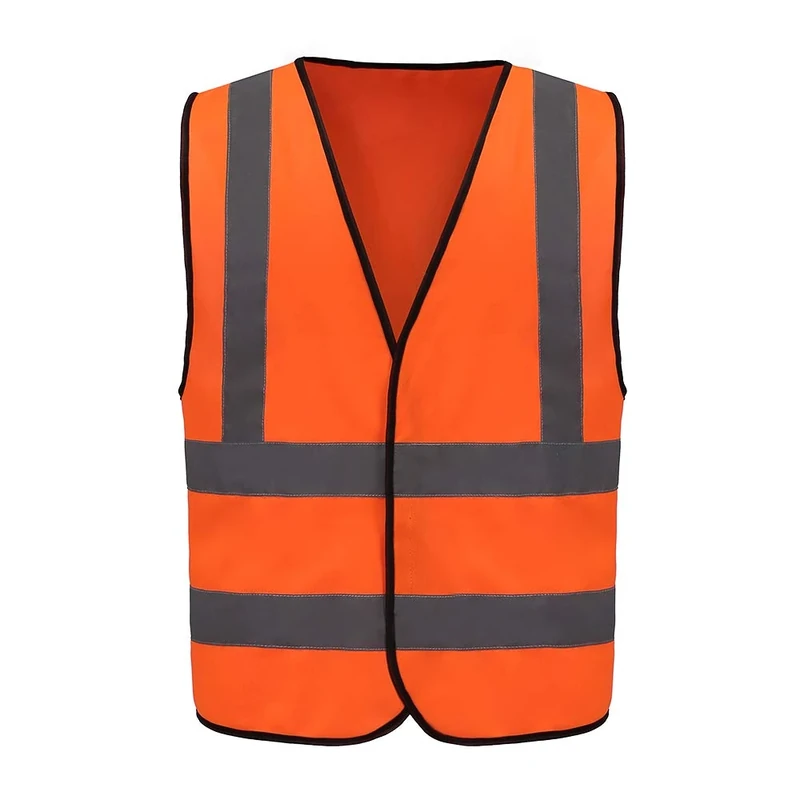 6XL7XL 8XL Orange high vis Reflective Vest High Visibility hi viz vis Executive Waistcoat