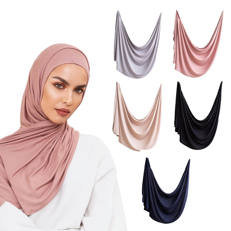 Voile Chic Slip-on Instant Premium Jersey Hijab Head Scarf Wrap for Muslim Women Made in Turkey