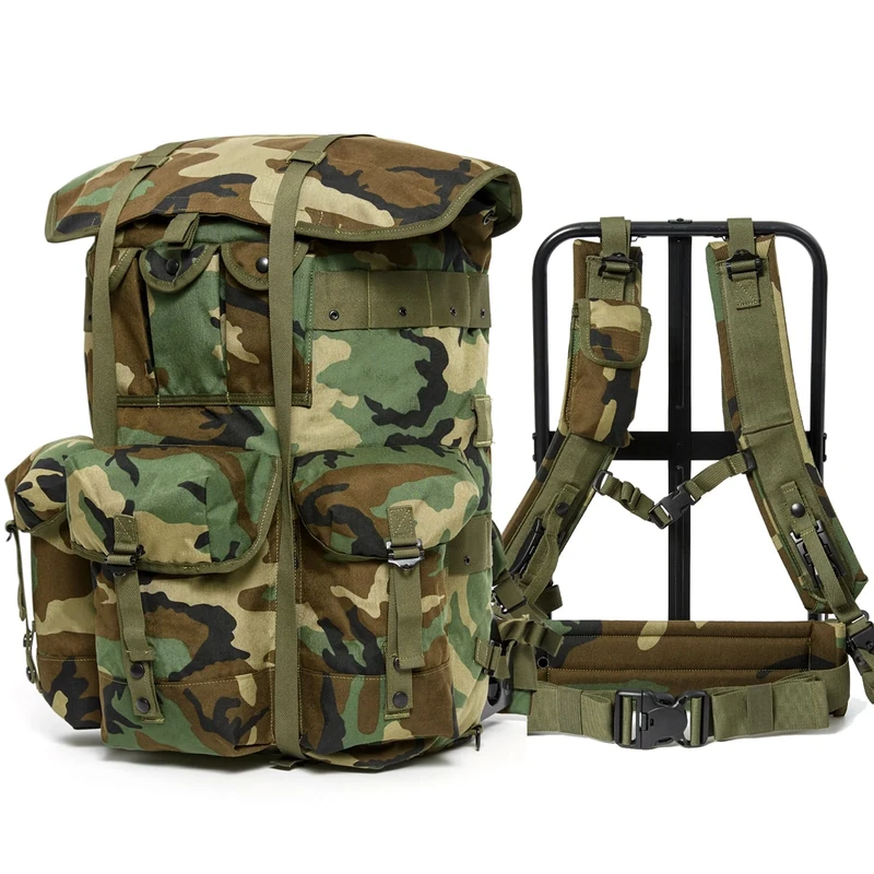 MT Military Alice Pack Army Survival Combat ALICE Rucksack Backpack, Woodland, L