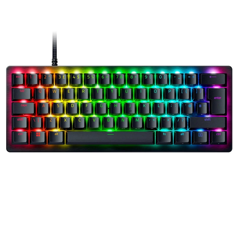 Razer Huntsman V3 Pro Mini - 60% Analog Optical Esports Gaming-Keyboard - Snap Tap - Rapid Trigger Mode - Quick Onboard Adjustments - Multi-function Control Buttons - QWERTY UK Layout | Black