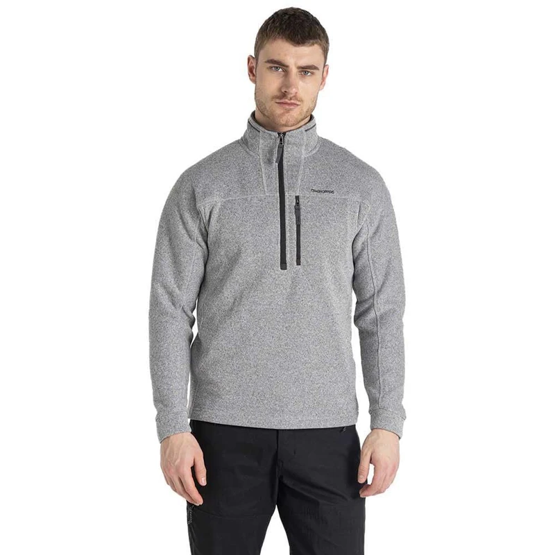 Craghoppers Mens Torney Ii Half Zip Fleece Pullover Sweater, Grey, XXL UK