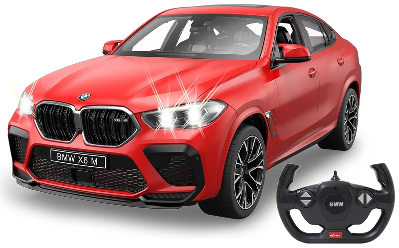 JAMARA BMW X6 M 1:14 2.4GHz Transparent Windscreen LED Light RC Car Red