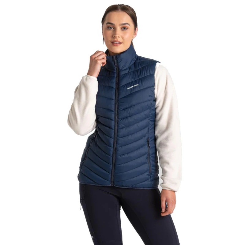 Craghoppers Womens Compresslite VII Insulated Bodywarmer, Navy/Blue, 10 UK