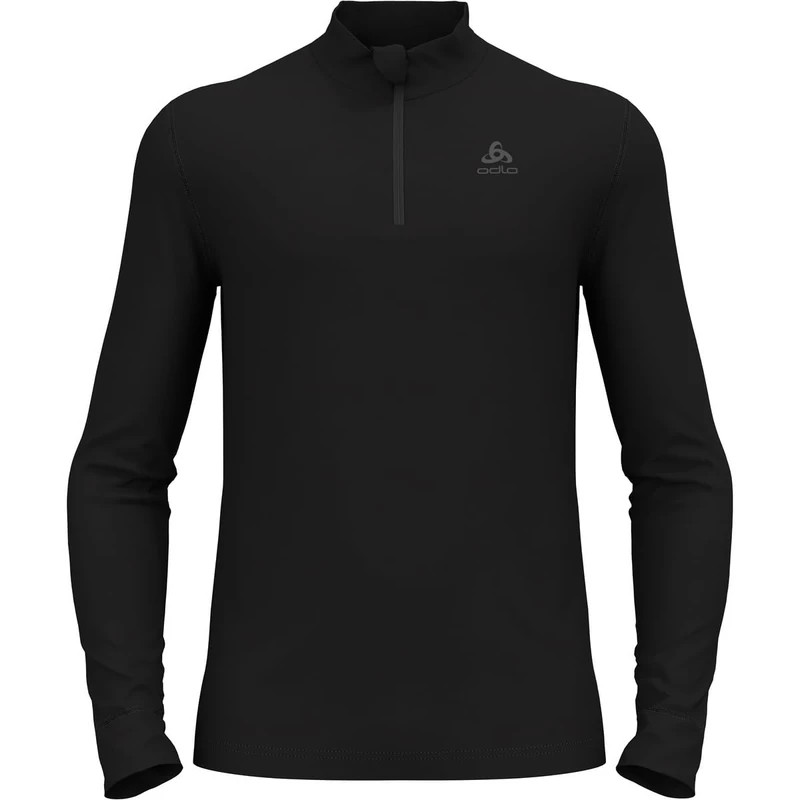 Odlo Men Functional long-sleeve shirt with zipper MERINO 260, black, M