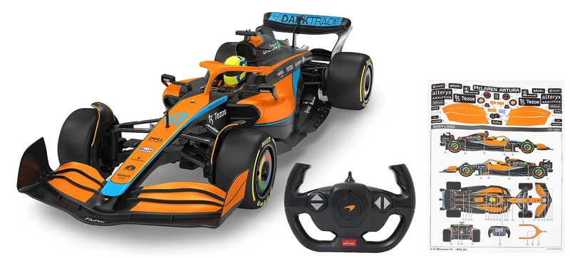 JAMARA McLaren MCL36 1:12 2.4GHz - 2.4GHz for Multiplayer Operation, Officially Licensed, Faithful Painting, RC Car, Orange