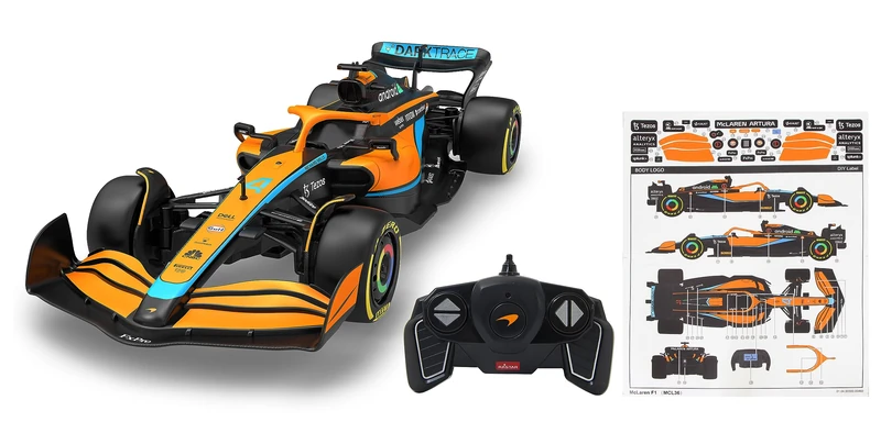 JAMARA McLaren MCL36 1:18 2.4GHz - 2.4GHz for Multiplayer Operation, Officially Licensed, Faithful Painting, RC Car