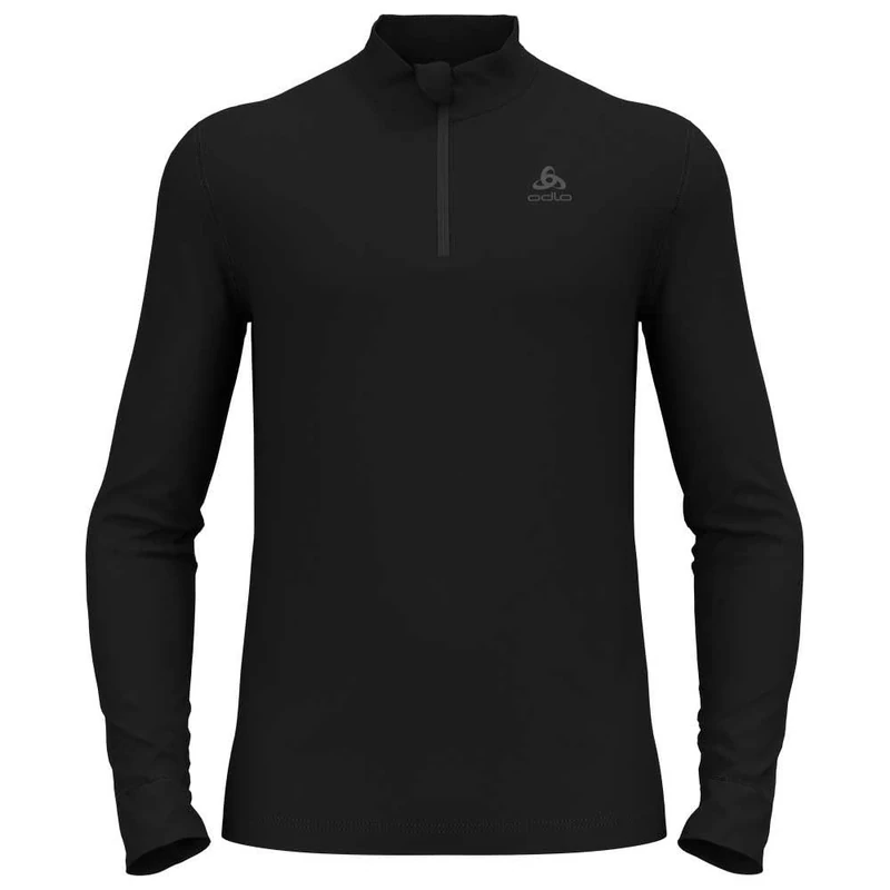 Odlo Men Functional long-sleeve shirt with zipper MERINO 260, black, S - Image 1