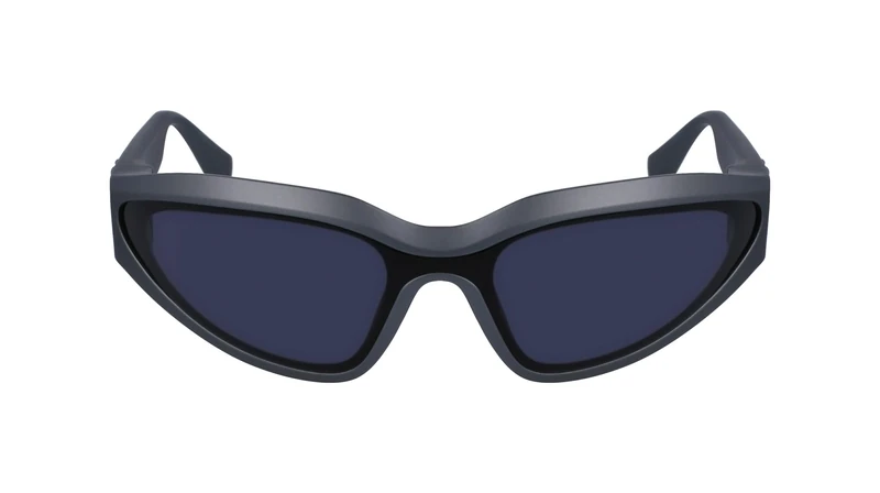 KARL LAGERFELD Unisex Adult Sunglasses KL6128S - Metallic Grey with Solid Grey Lens - Image 1