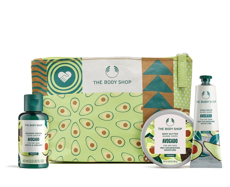 The Body Shop Rich & Creamy Avocado Mini Gift Set - Shower Cream + Body Butter + Hand Balm