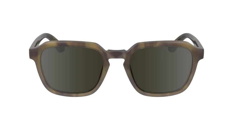 Calvin Klein Men's Sunglasses CK23533S - Khaki Havana with Solid Green Lens