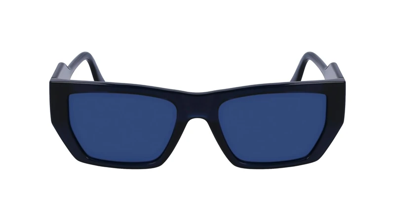KARL LAGERFELD Unisex Adult Sunglasses KL6123S - Dark Blue with Solid Blue Lens