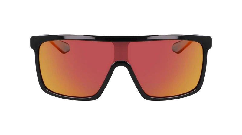 Dragon Men's Sunglasses MOMENTUM - Shiny Black/Grey Red Ion Po with Lumalens Red Ion Lens