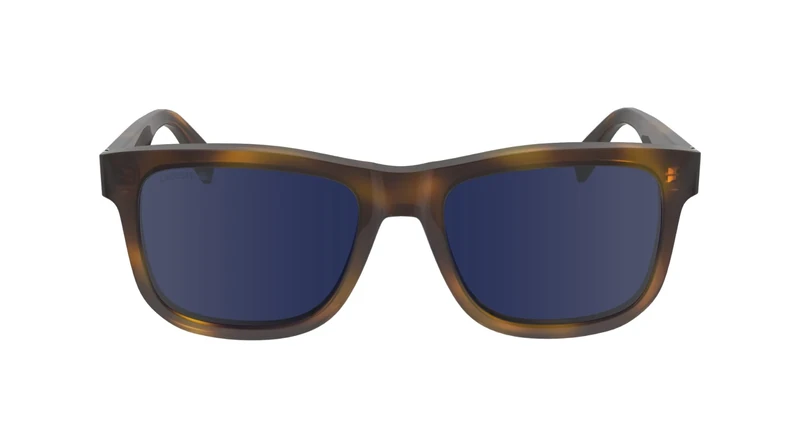 Lacoste L6014S Unisex Sunglasses, 214 Havana, Acetate, Full-Frame, UV Protection, Modern Style