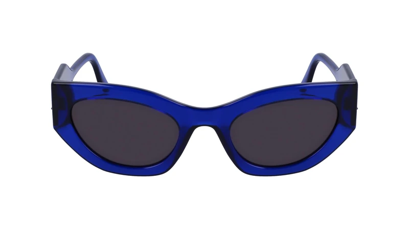 KARL LAGERFELD Women's Sunglasses KL6122S - Light Blue with Solid Grey Lens