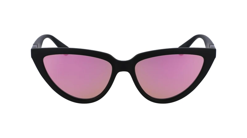 Calvin Klein Jeans CKJ23658S 002 Matte Black Sunglasses Woman Iniettato, Cat Eye, 56
