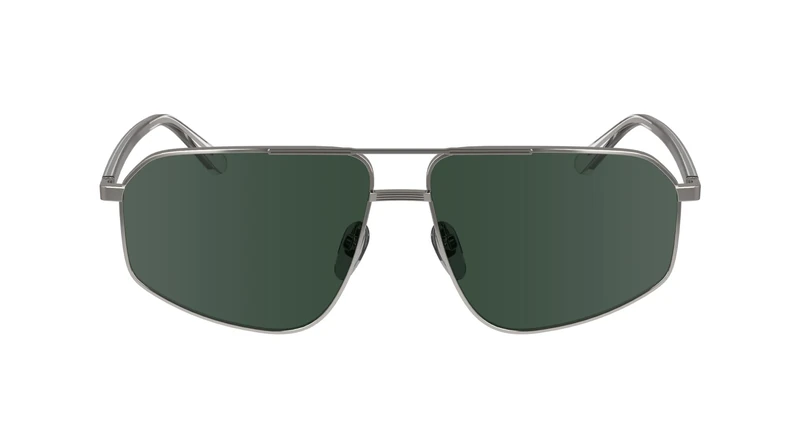 Calvin Klein Men's Sunglasses CK23126S - Matte Light Gunmetal with Solid Green Lens
