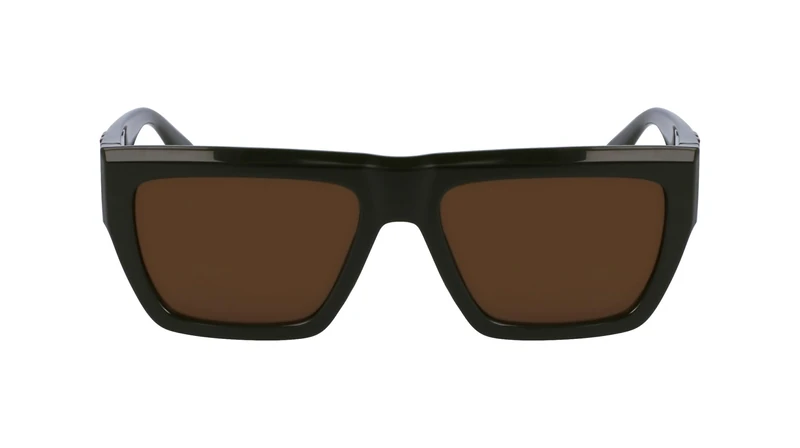 Calvin Klein Jeans Men's Sunglasses CKJ23653S - Khaki with Solid Brown Lens