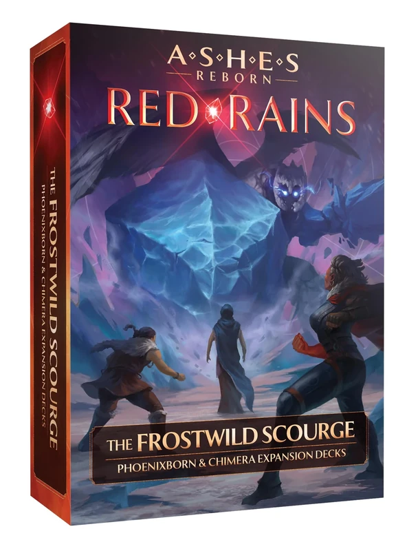 Plaid Hat Games | Ashes Reborn Red Rains The Frostwild Scourge Expansion | Card Game | 2 Players | Ages 14 Years | 30-120 Minutes | English