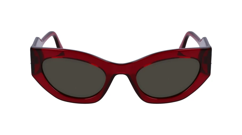 KARL LAGERFELD Women's Sunglasses KL6122S - Cyclamen with Solid Green Lens